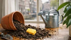 Een spons in je bloempot: slimme vochtbuffer of recept voor wortelrot?