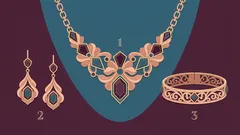 Kies de sieraden op de afbeelding en ontdek welk goed nieuws het lot voor jou in petto heeft