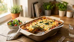 Gezonde lasagne onder 500 kcal met mager rundergehakt en volkoren bladen